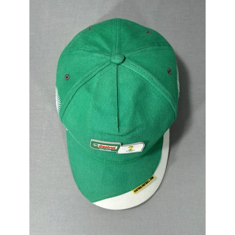 Castrol FIFA World Cup 2014 Brasil Hat adjustable buckle Green has‎ wear